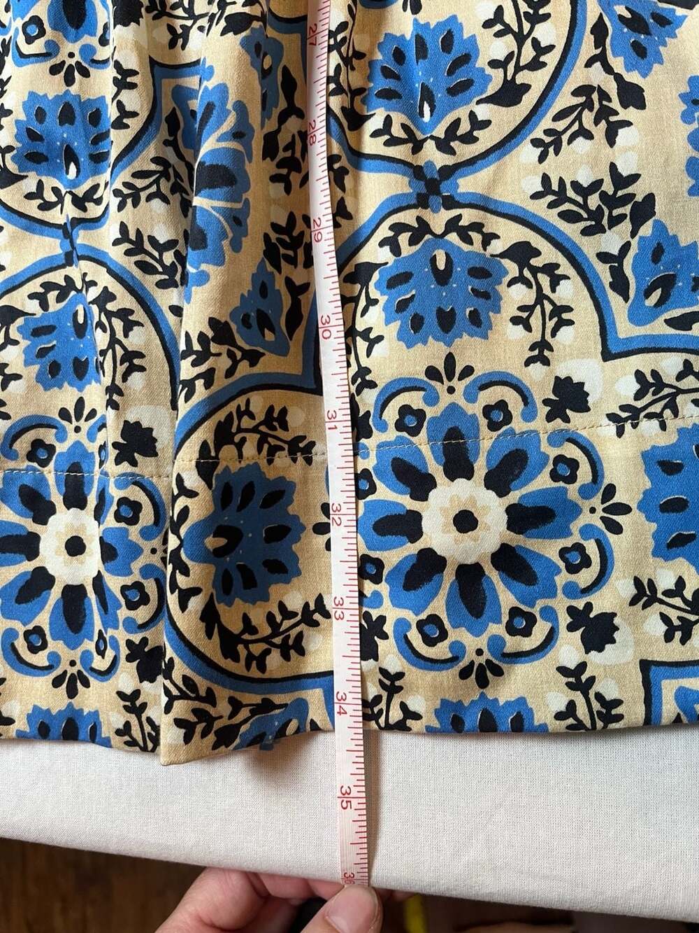 Tuckernuck Blue and White Medallion Print Ruffle Crawford Dress - Picture 7 of 8